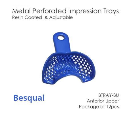 Impression Tray Metal Perforated Resin Coated BTRAY