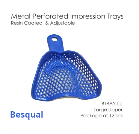 Impression Tray Metal Perforated Resin Coated BTRAY
