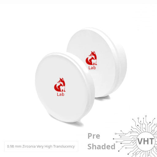 Zirconia VHT Very High Translucency Ø 098mm Pre Shaded Colors
