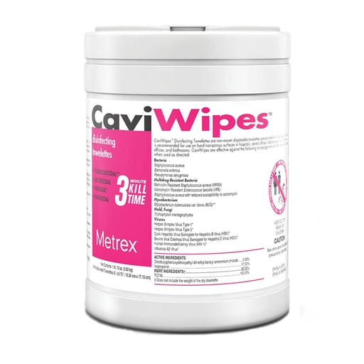 CaviWipes Towelettes (Large: 6" x 6.75") 160/Can