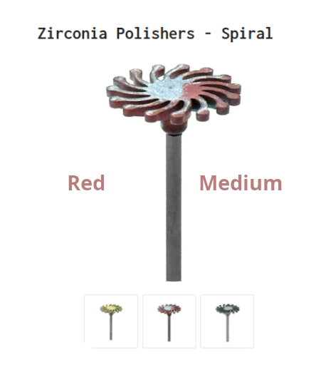 Zirconia Flexible Spiral Polisher 0 20.3 x 1.2mm