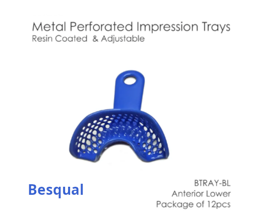 Impression Tray Metal Perforated Resin Coated BTRAY