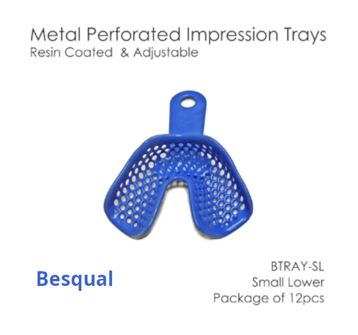 Impression Tray Metal Perforated Resin Coated BTRAY