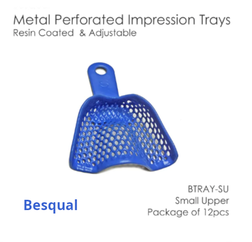 Impression Tray Metal Perforated Resin Coated BTRAY