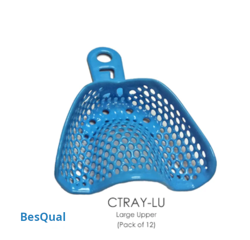 Impression Tray Metal Perforated DOUBLE Resin Coated - CTRAY