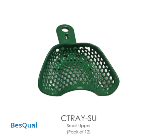 Impression Tray Metal Perforated DOUBLE Resin Coated - CTRAY