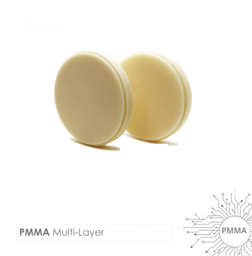 CAD CAM PMMA Multi Layer Ø98 x 16 mm