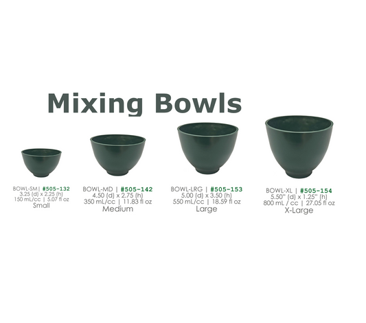 Bowl Green Silicon Flexible for mixing