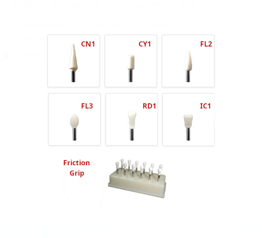 White Stones FG Kit Box 12 PCs