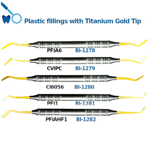 Best Plastic Fillings with Titanium Gold Tip