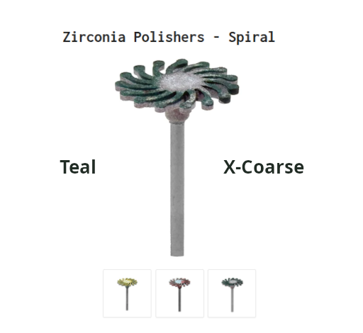 Zirconia Flexible Spiral Polisher 0 20.3 x 1.2mm